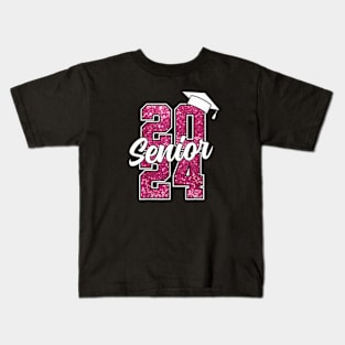 Senior 2024 Girls Class Of 2024 Graduate College High School Kids T-Shirt